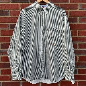 VTG Tommy Hilfiger Button Down Striped Shirt XL